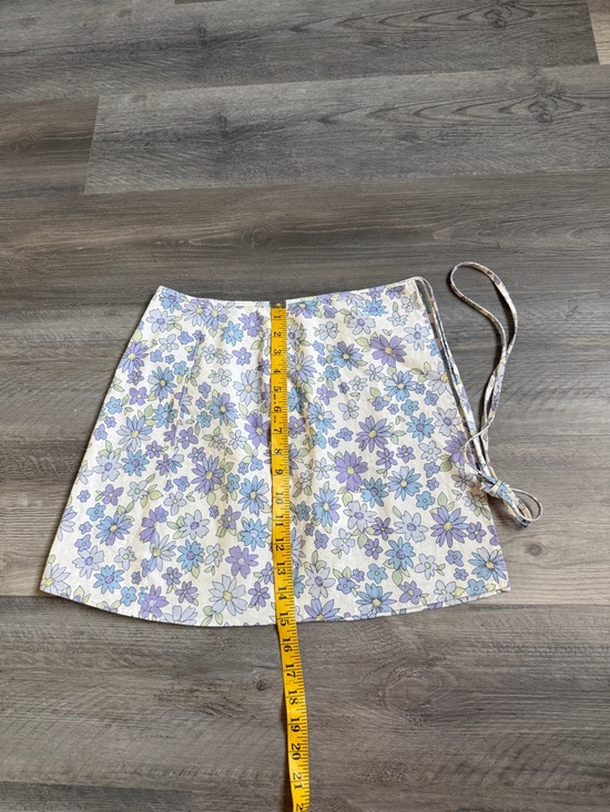 Peppermayo Wrap Floral Mini Skirt US 2 Feminine Spring Summer - Picture 10 of 10
